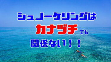 シュノーケリングは泳げなくてもできる？【結論：できます】